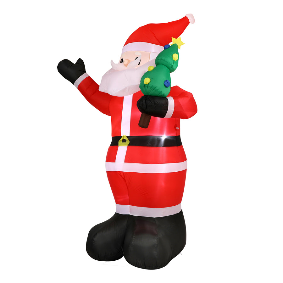 Tinseltown Christmas Inflatable Santa Claus with LED Lights 360cm