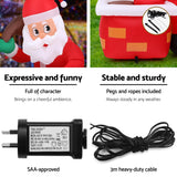 Glistening LED Santa Claus Inflatable for Joyful Christmas Decorations