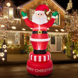 Tinseltown 2.4M Christmas Inflatable Spinning Santa Claus with LED Light - 45-Degree Angle