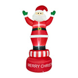Tinseltown 2.4M Christmas Inflatable Spinning Santa Claus with LED Light - Side View