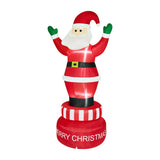 Tinseltown 2.4M Christmas Inflatable Spinning Santa Claus with LED Light - Front View