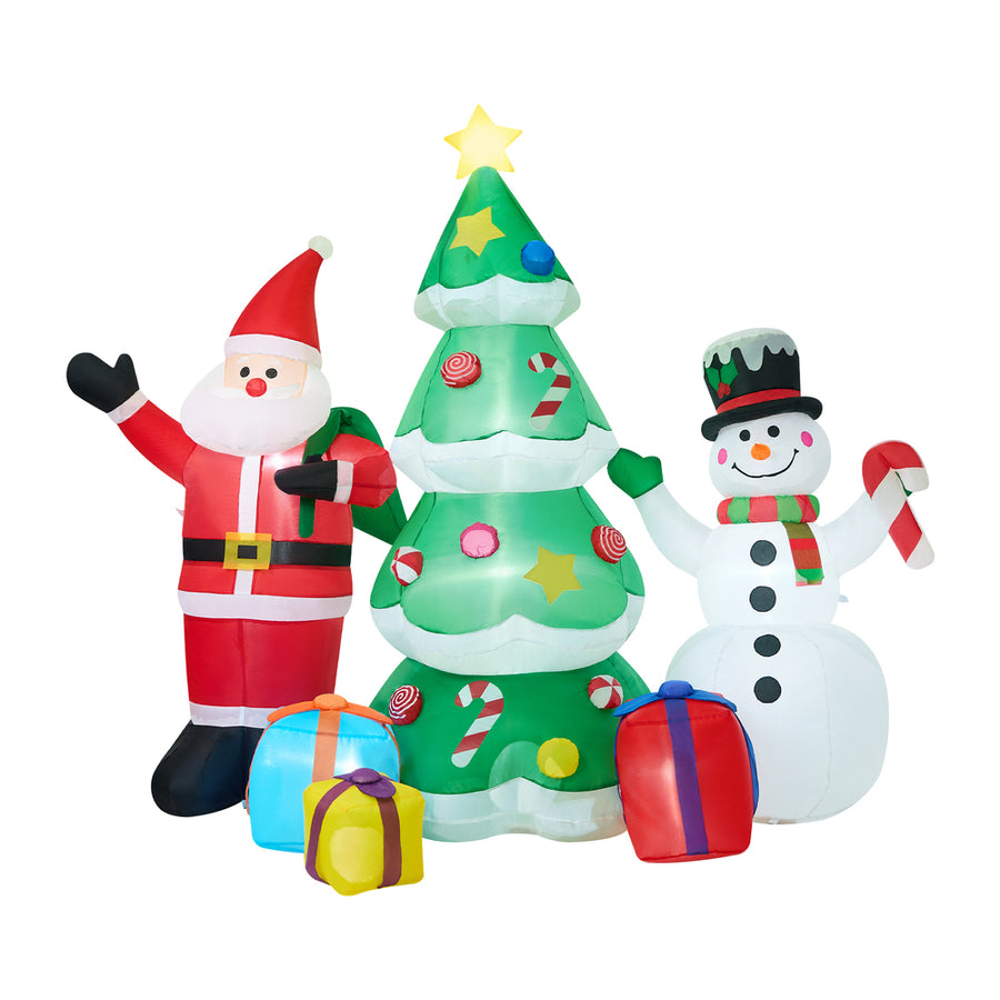 Tinseltown 2.4M Set of 3 Christmas Inflatable with LED Light