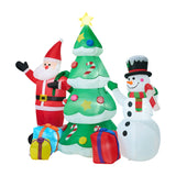 Tinseltown 2.4M Set of 3 Christmas Inflatable with LED Light - 45-Degree Angle