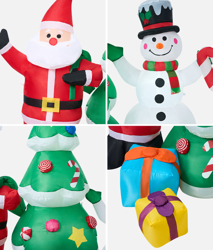 Tinseltown 2.4M Set of 3 Christmas Inflatable with LED Light