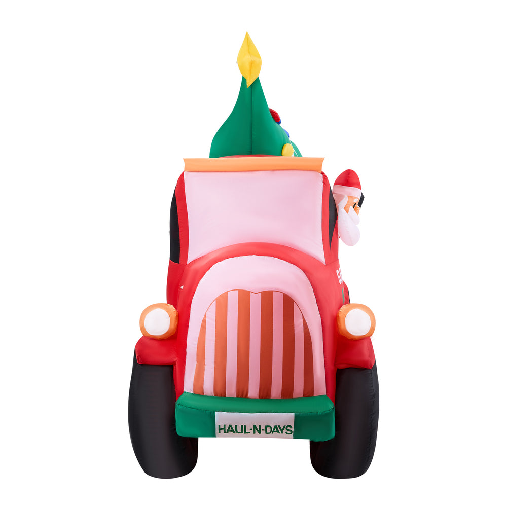 Tinseltown 2.2M Christmas Inflatable Santa Truck with LED Lights