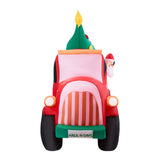 Tinseltown 2.2M Christmas Inflatable Santa Truck with LED Lights - Front View