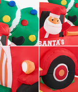 Tinseltown 2.2M Christmas Inflatable Santa Truck with LED Lights - Rear View