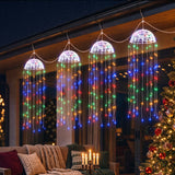 Jingle Jollys Christmas Lights Solar Jellyfish 4Pcs Garden Decorative Multi-Color - Front View