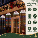 Jingle Jollys Christmas Lights Solar Jellyfish 4Pcs Garden Decorative Multi-Color - Top-Down View