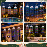 Jingle Jollys Christmas Lights Solar Jellyfish 4Pcs Garden Decorative Multi-Color - 45-Degree Angle