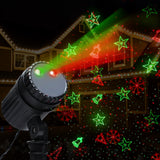 1X Projector Light Christmas Lights Laser Outdoor Decorations Jingle Jollys - Low Angle