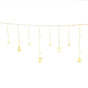 Jingle Jollys 138 LED Christmas Icicle Lights, 3M Warm White, Eight Modes, Battery Powered