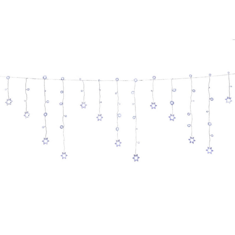 Jingle Jollys 6M Solar LED Icicle Lights - 160 Cold White Bulbs for Enchanting Holiday Decor
