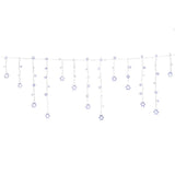 Jingle Jollys 6M Solar LED Icicle Lights - 160 Cold White Bulbs for Enchanting Holiday Decor