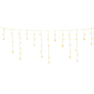 160 LED 6M Christmas Lights Icicle Light Solar Warm Jingle Jollys