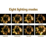 20M Christmas Lights Icicle Light 800 LED Warm White Decor Jingle Jollys - Top-Down View