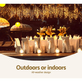 20M Christmas Lights Icicle Light 800 LED Warm White Decor Jingle Jollys - Close-Up Angle