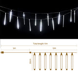 12M Christmas Lights Icicle Light 960 LED Falling Metor Jingle Jollys - Front View