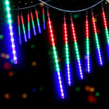 Jingle Jollys 7M Christmas Lights Shower Light 288 LED Icicle Falling Metor - Close-Up Angle