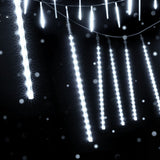 Jingle Jollys 7M Christmas Lights Shower Light 288 LED Icicle Falling Metor - Close-Up Angle