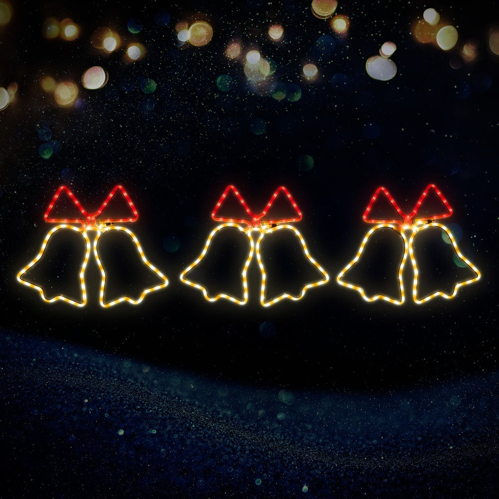 Tinseltown Christmas Light 3PCS Jingle Bell Set LED Motif Lights