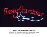 Tinseltown Christmas Light LED Motif Rope Lights 109cm - Top-Down View