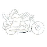 Tinseltown Christmas Lights Santa Motorbike LED Rope Lights Motifs - Rear View