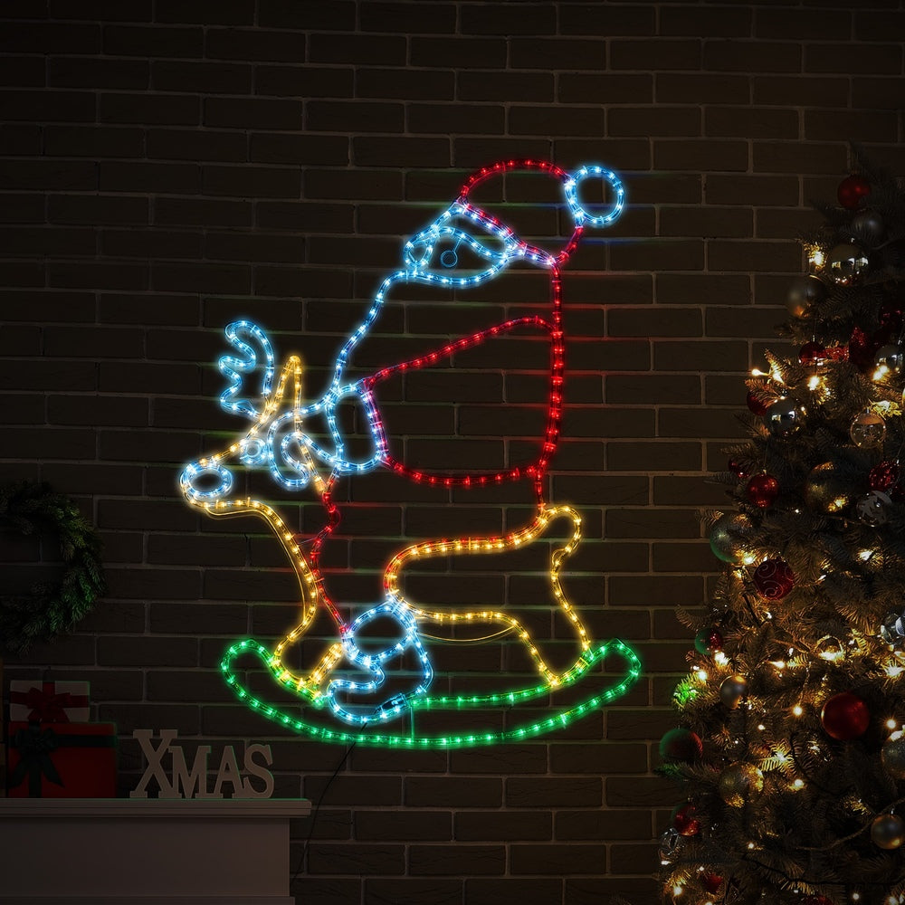 Tinseltown Christmas Light LED Motif Rope Lights Santa Claus