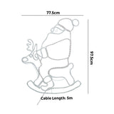 Tinseltown Christmas Light LED Motif Rope Lights Santa Claus