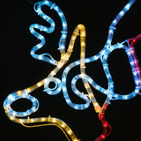 Tinseltown Christmas Light LED Motif Rope Lights Santa Claus - 45-Degree Angle