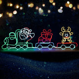 Tinseltown Christmas Light LED Motif Lights Santa Train 196cm