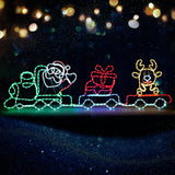 Tinseltown Christmas Light LED Motif Lights Santa Train 196cm - Close-Up Angle