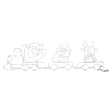 Tinseltown Christmas Light LED Motif Lights Santa Train 196cm - 45-Degree Angle