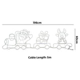 Tinseltown Christmas Light LED Motif Lights Santa Train 196cm