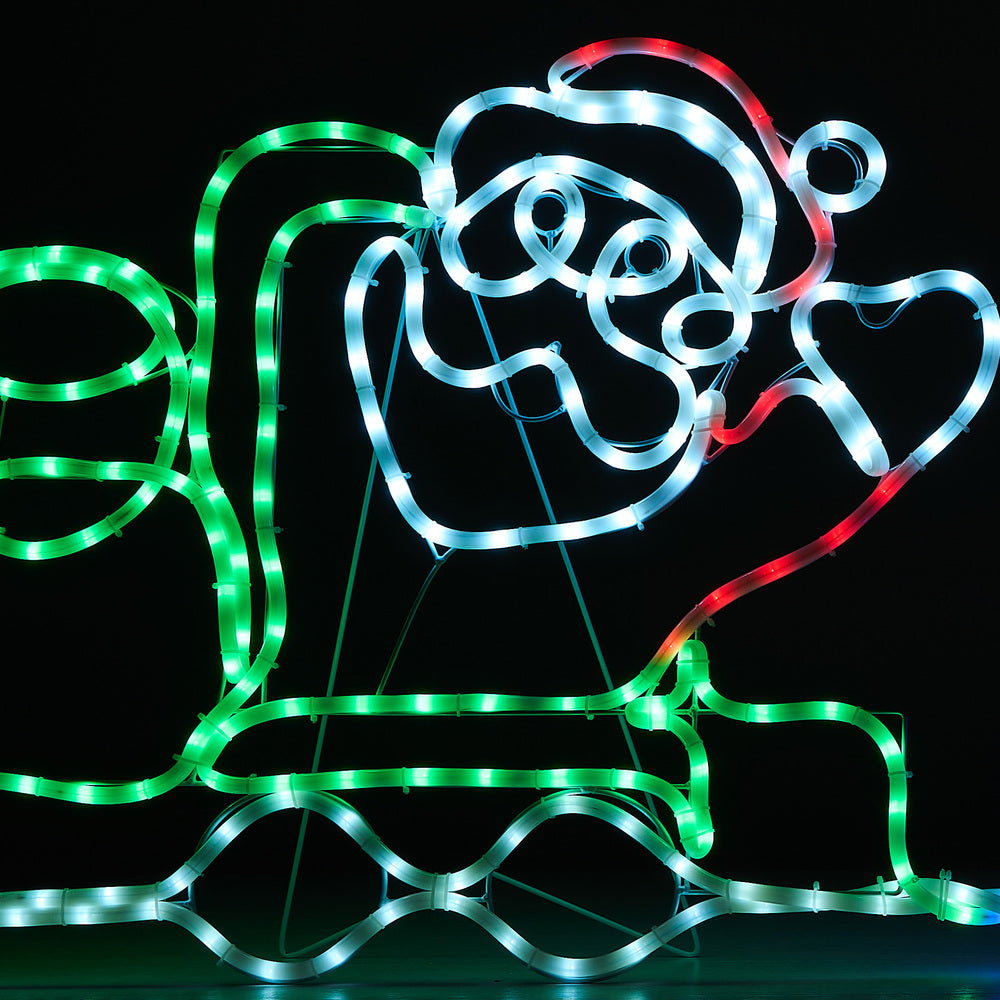 Tinseltown Christmas Light LED Motif Lights Santa Train 196cm