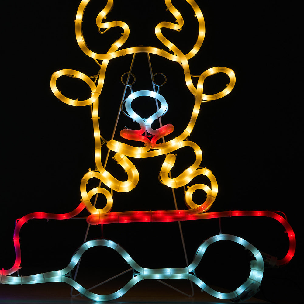 Tinseltown Christmas Light LED Motif Lights Santa Train 196cm