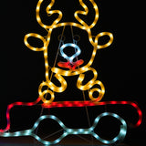 Tinseltown Christmas Light LED Motif Lights Santa Train 196cm - Low Angle