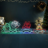 Tinseltown Christmas Light LED Motif Lights Santa Train 196cm