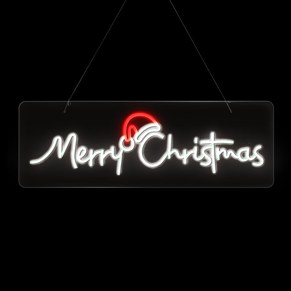Tinseltown Merry Christmas Sign Light LED Motif Rope Lights 76cm