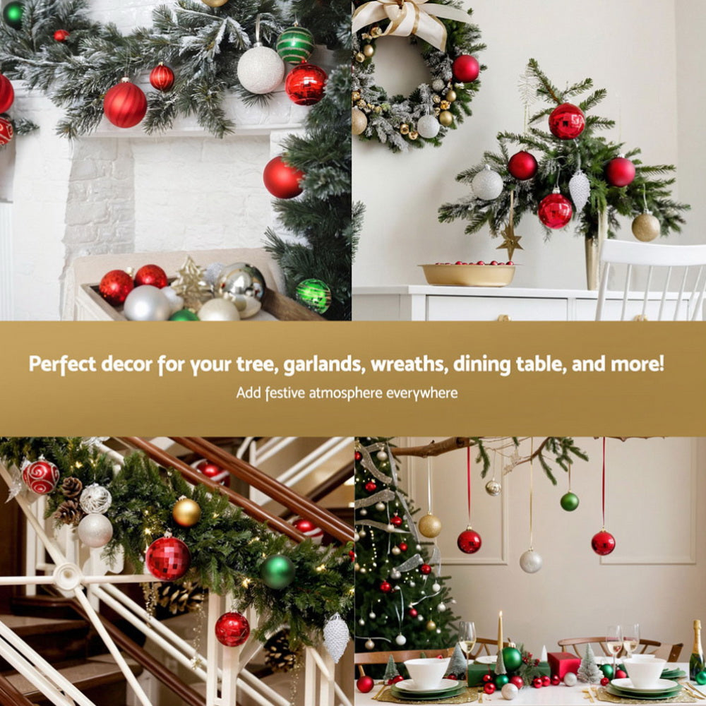 155-Piece Jingle Jollys Christmas Tree Ornament Set for Festive Decorating