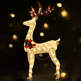 1.5M Christmas Lights Reindeer 100 LED Decorations Jingle Jollys - Close-Up Angle
