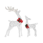 2 PCS Christmas Lights 170 LED Fairy Light Reindeer Decorations Jingle Jollys, image 3