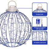Jingle Jollys Christmas Lights 320 LED Fairy Light 3pcs Ball Decorations Set - Rear View