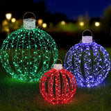 Jingle Jollys Christmas Lights 320 LED Fairy Light 3pcs Ball Decorations Set - Close-Up Angle
