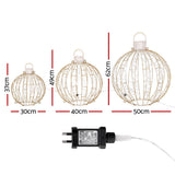 3-Piece 360 LED Jingle Jollys Christmas Fairy Light Ball Set - Front View