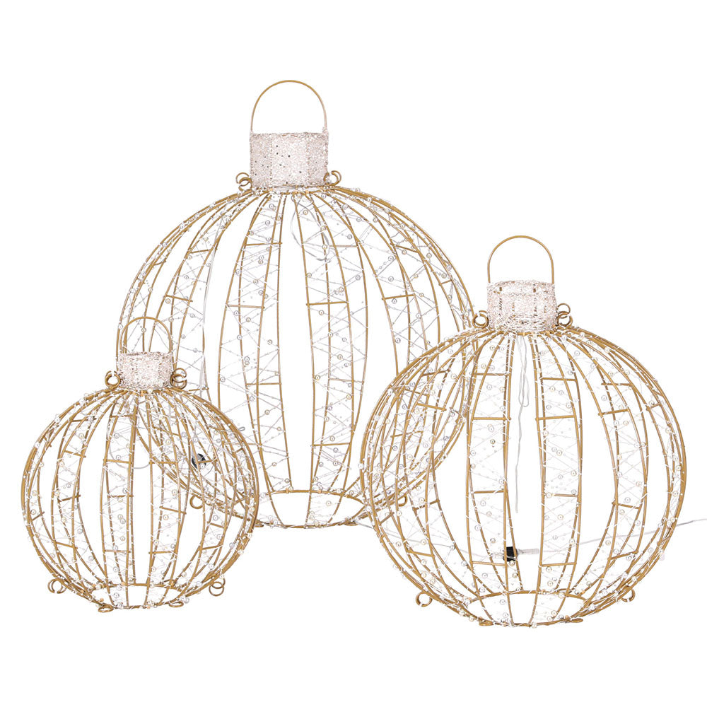 3-Piece 360 LED Jingle Jollys Christmas Fairy Light Ball Set