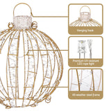 3-Piece 360 LED Jingle Jollys Christmas Fairy Light Ball Set - Rear View