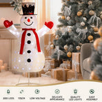 1.7M Christmas Lights 200 LED Fairy Light Snowman Decorations Jingle Jollys, image 4
