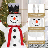 Enchanting 1.7M LED Fairy Light Snowman Decorations for a Joyful Christmas - Rear View