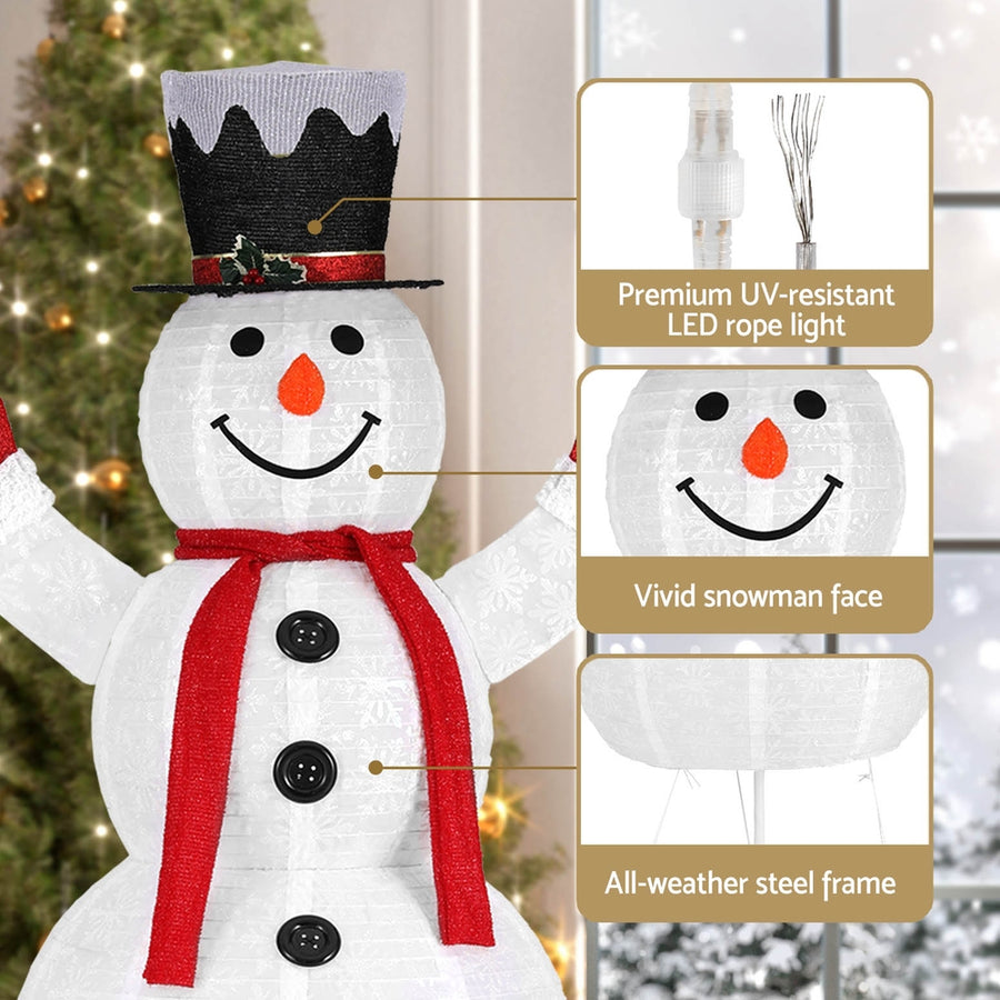 1.7M Christmas Lights 200 LED Fairy Light Snowman Decorations Jingle Jollys, image 6